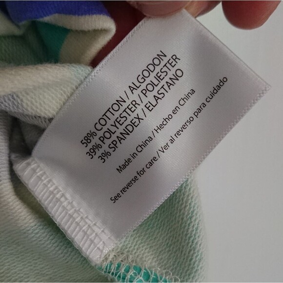 WILDFOX Blue Stripe Sweatshirt size S - Picture 11 of 12